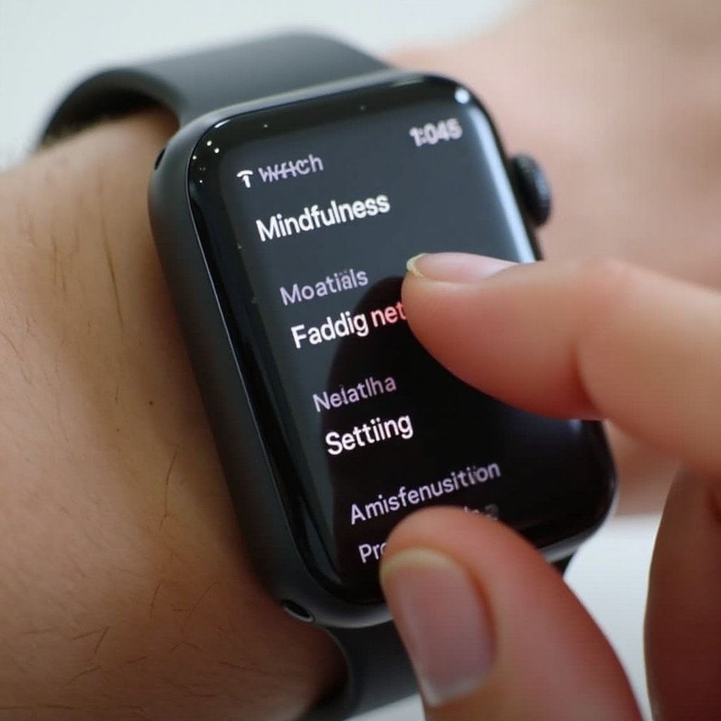 como desativar a atenção plena no Apple Watch