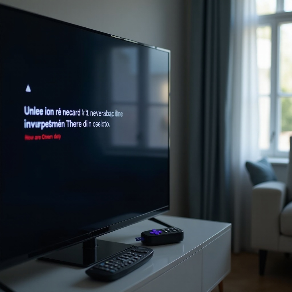 chyba 003 na televizi Onn Roku