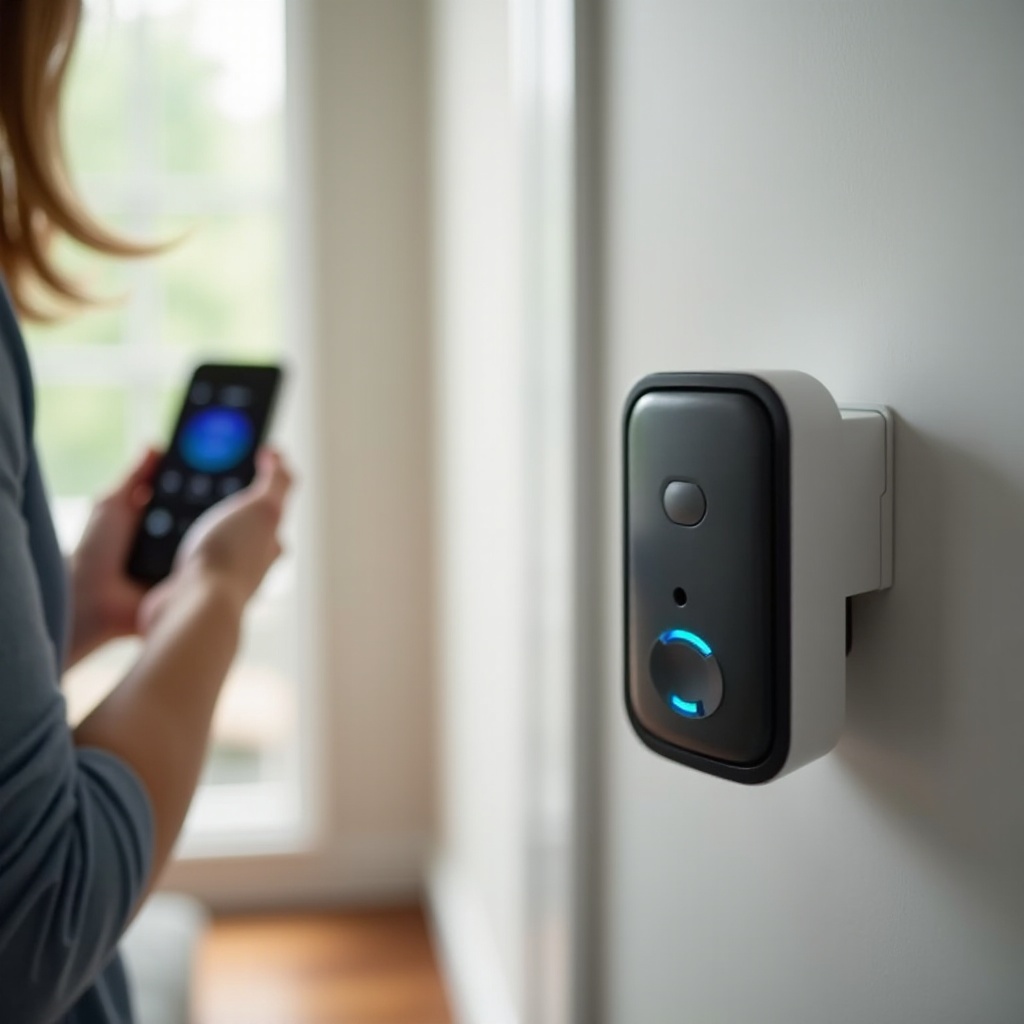 Ring Chime Pro treperi плаво и зелено