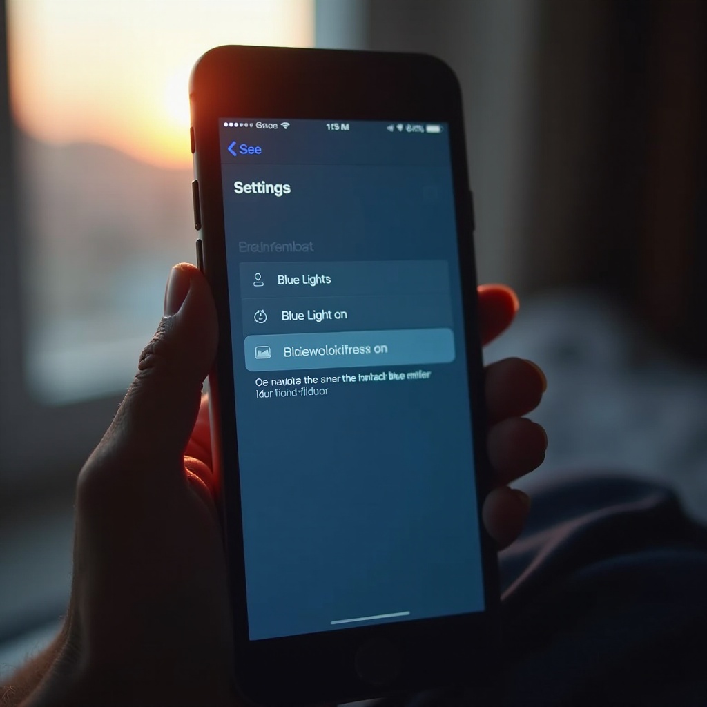 jak włączyć filtr światła niebieskiego na iphone