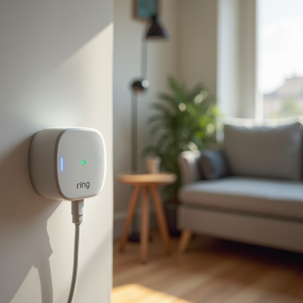Ring Chime Pro bliká modře a zeleně