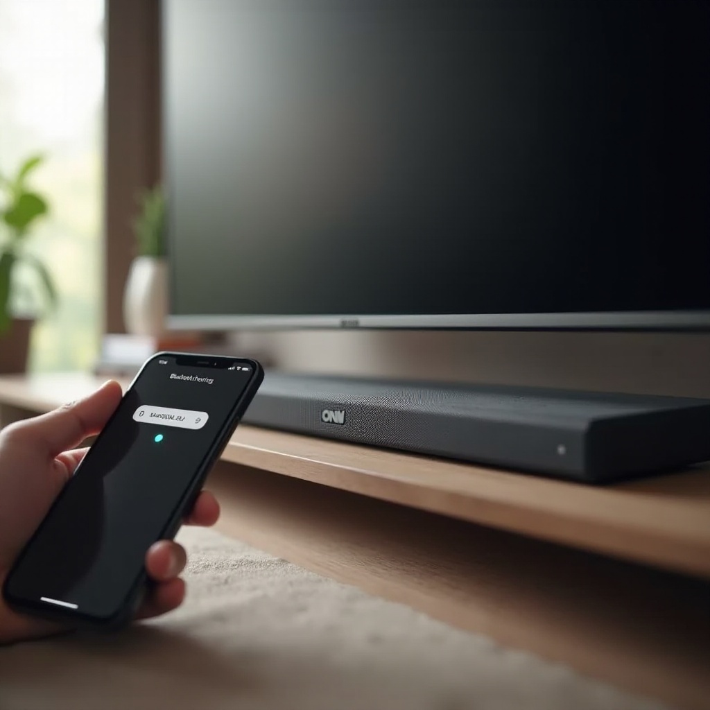 párování Bluetooth soundbaru onn