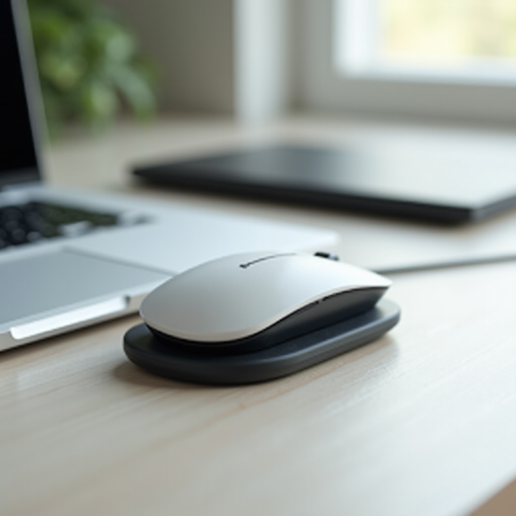 souris sans fil avec station de charge