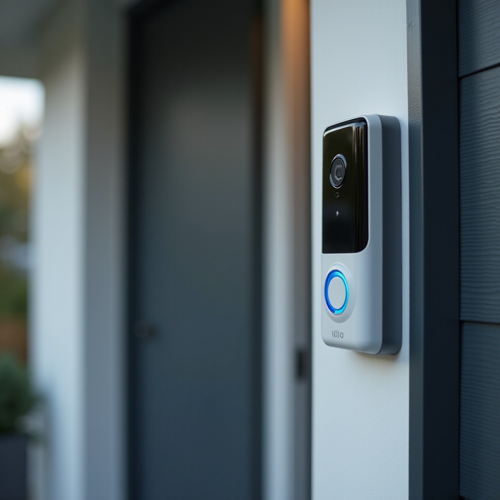 Ring Chime Pro clignote en bleu et vert