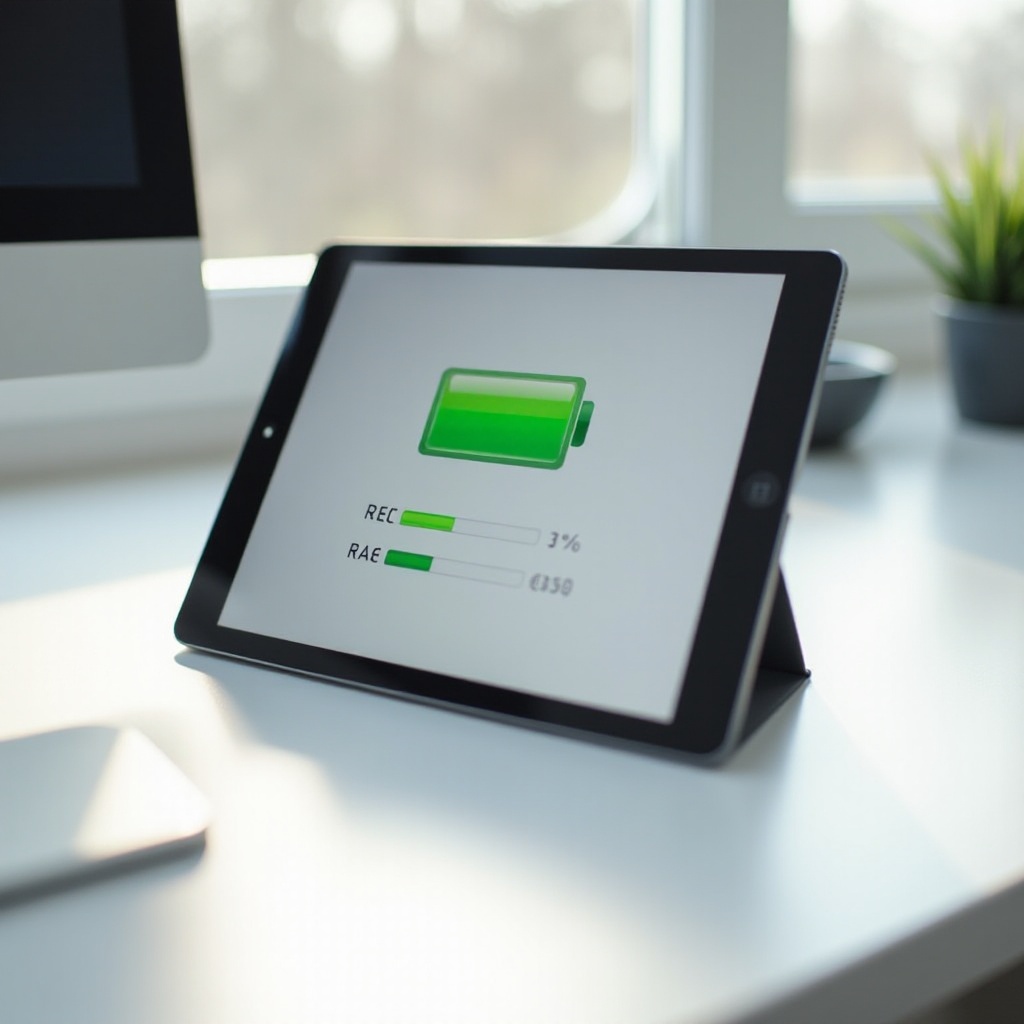 como ver a saúde da bateria do iPad