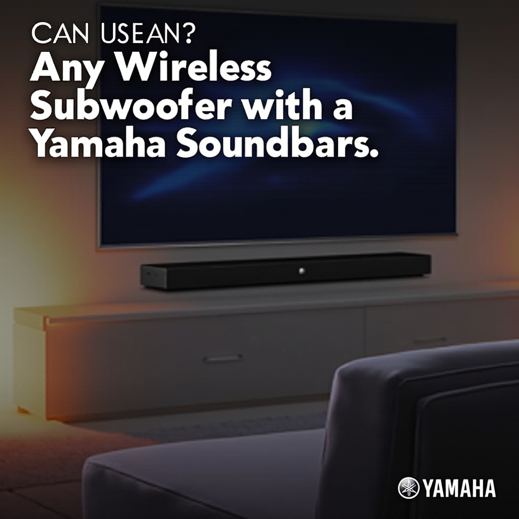 puis-je utiliser n'importe quel caisson de basses sans fil avec une barre de son Yamaha