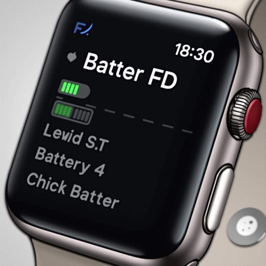 comment vérifier la batterie de l'Apple Watch