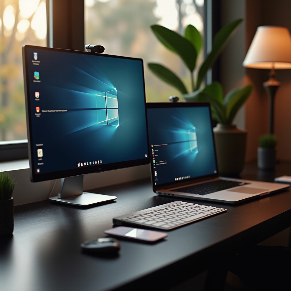 ustawienia laptopa do monitora