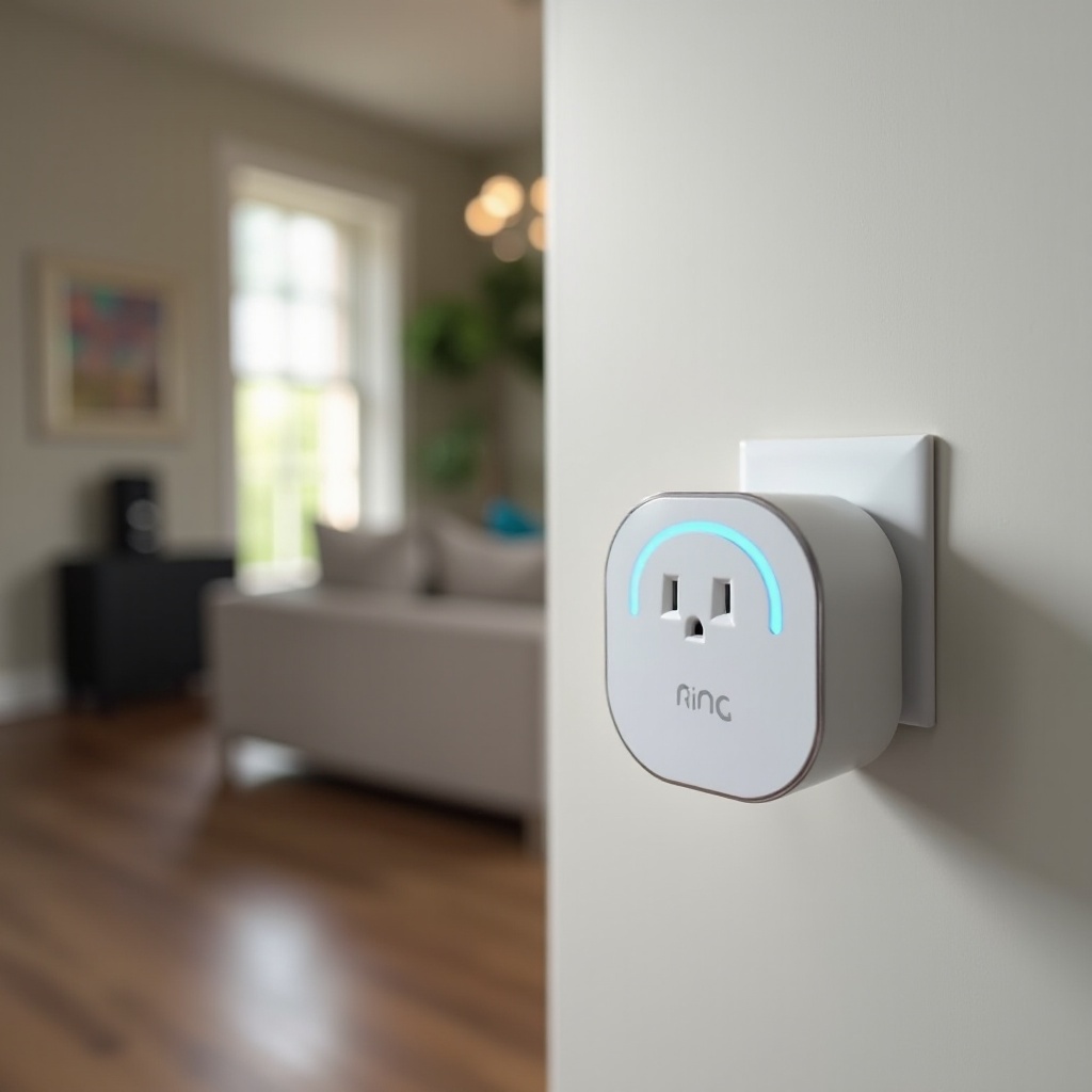 Ring Chime Pro kék és zöld színben villog