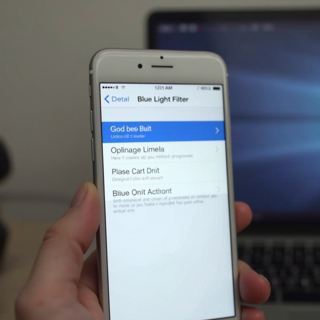 comment activer le filtre de lumière bleue sur l'iphone