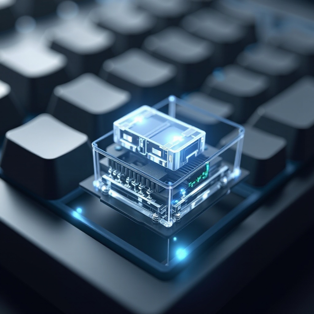 o que são teclados com interruptores óticos