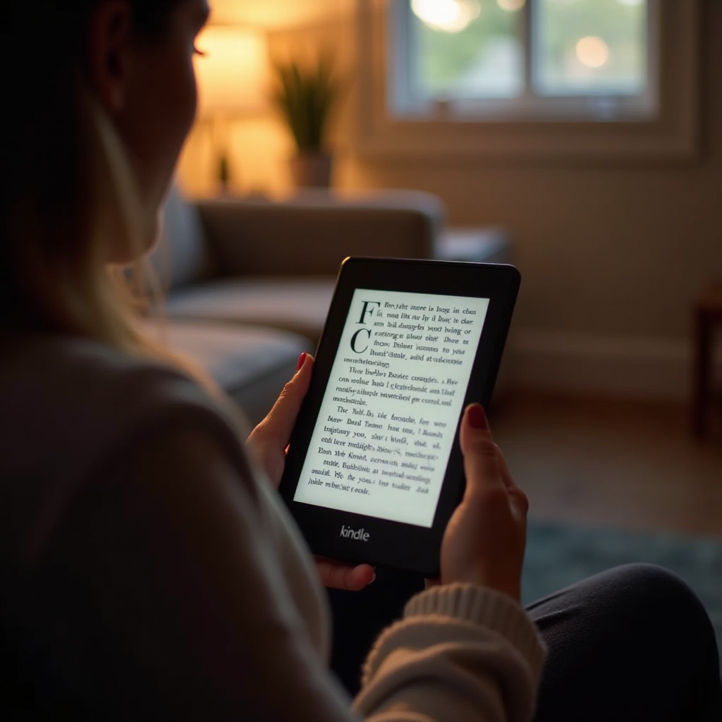 zvýšit jas na Kindle