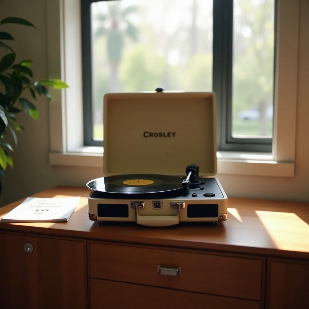 instruções do toca-discos Crosley