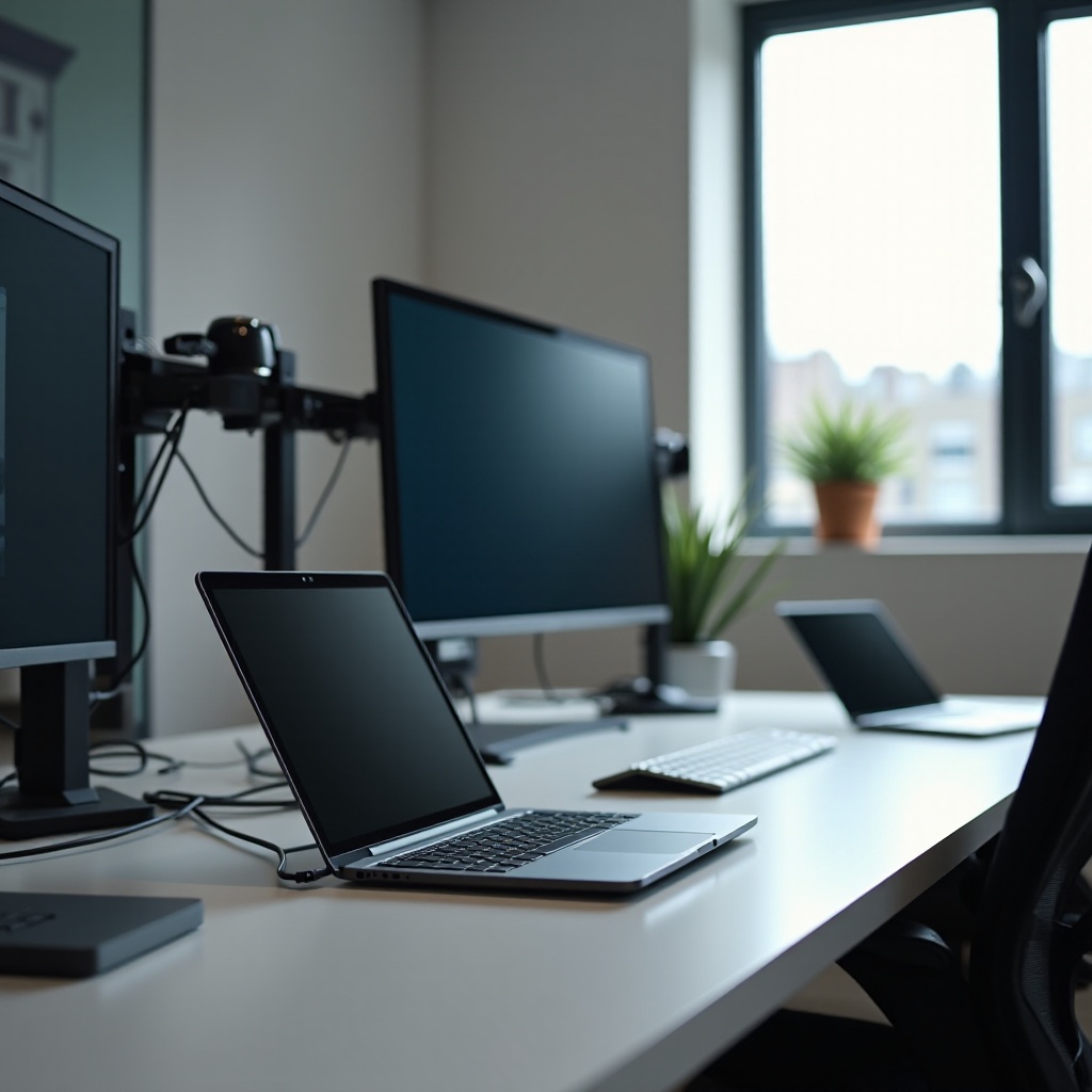 configurações do laptop para monitor