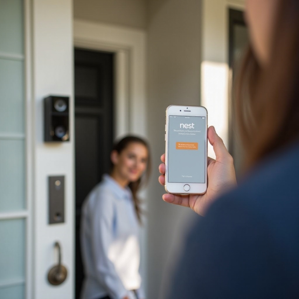 A campainha Nest não conseguiu se conectar ao aplicativo