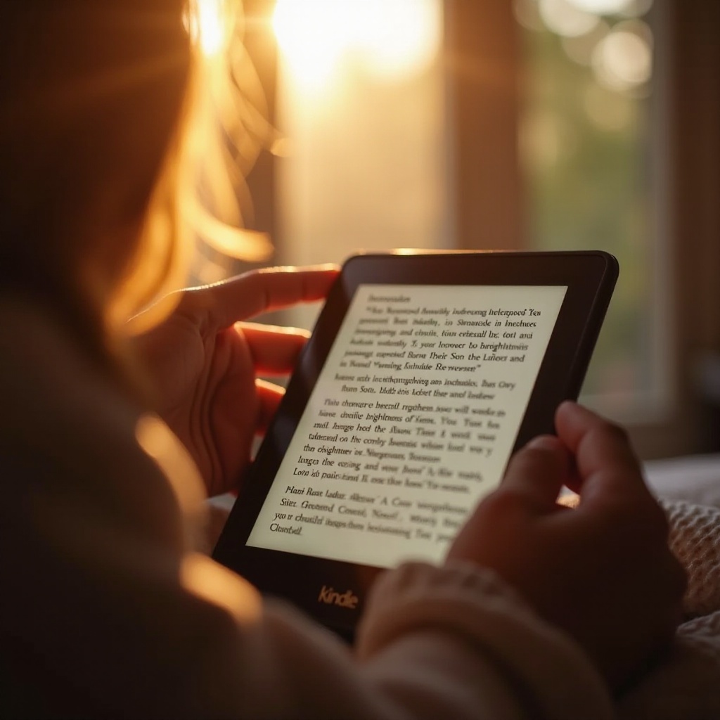 növelje a fényerőt a Kindle-en