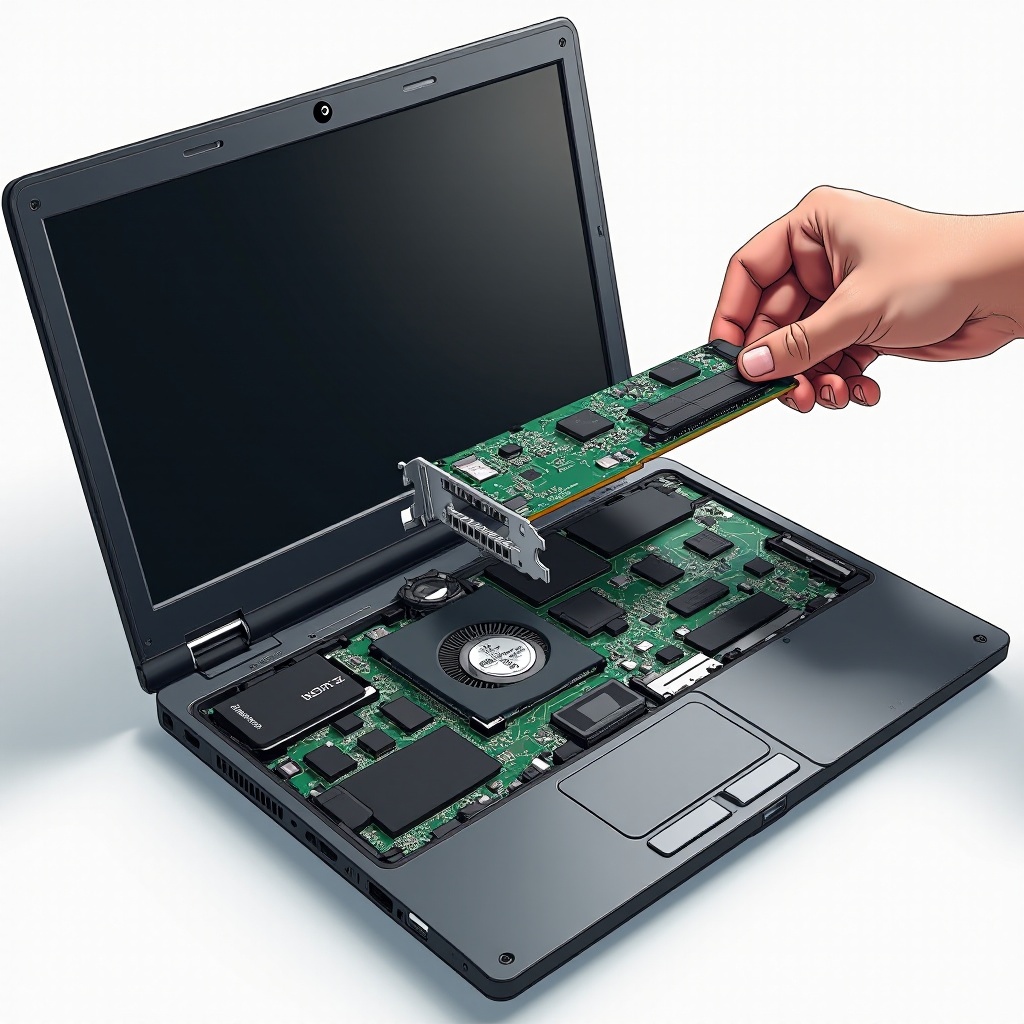 comment installer une carte graphique dans un ordinateur portable