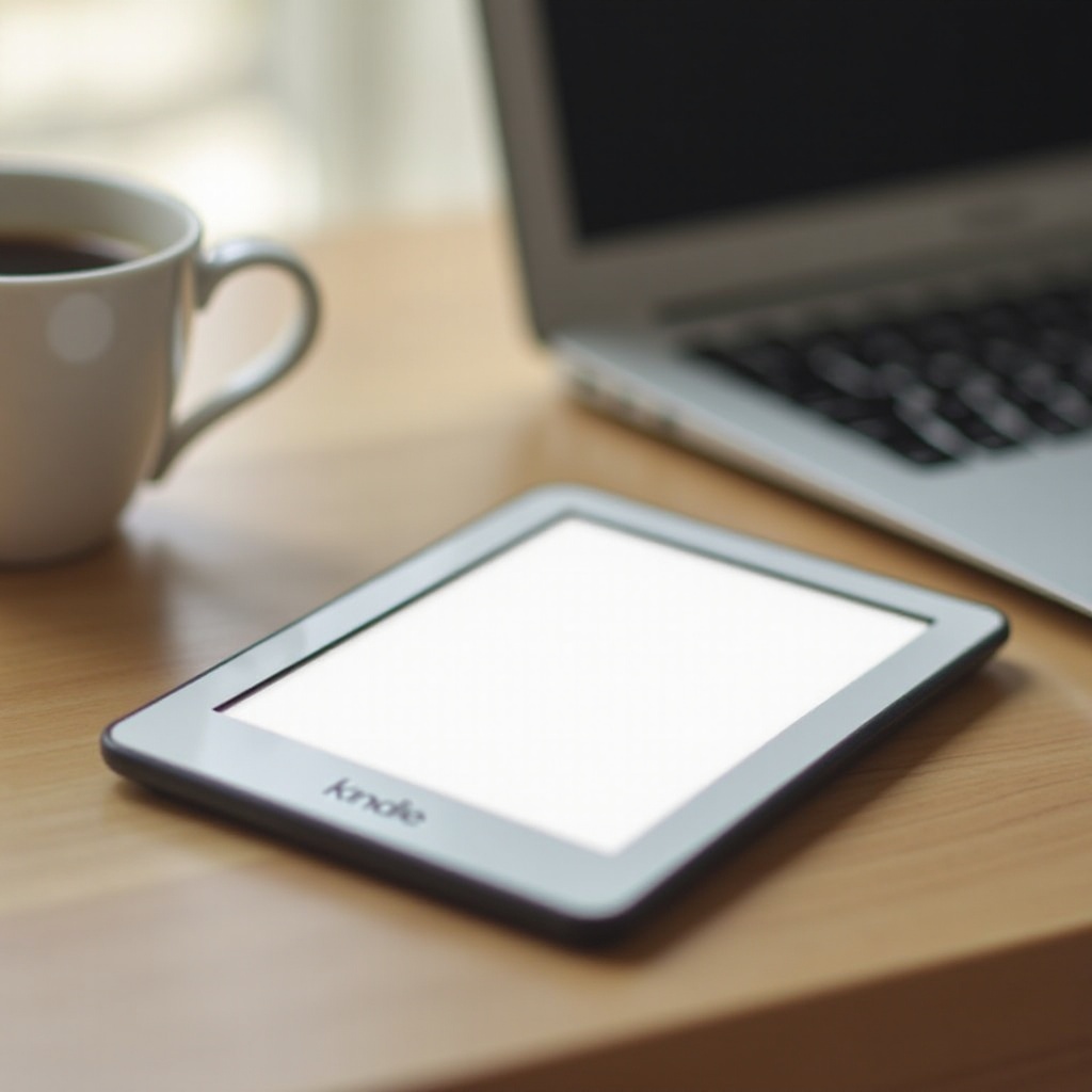 biały ekran na Kindle Paperwhite