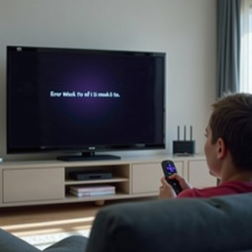 erro 003 na TV Onn Roku