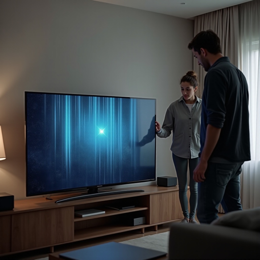 problemy z ekranem telewizora onn