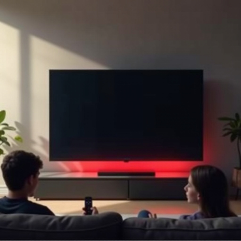 televize Onn Roku bliká červeně