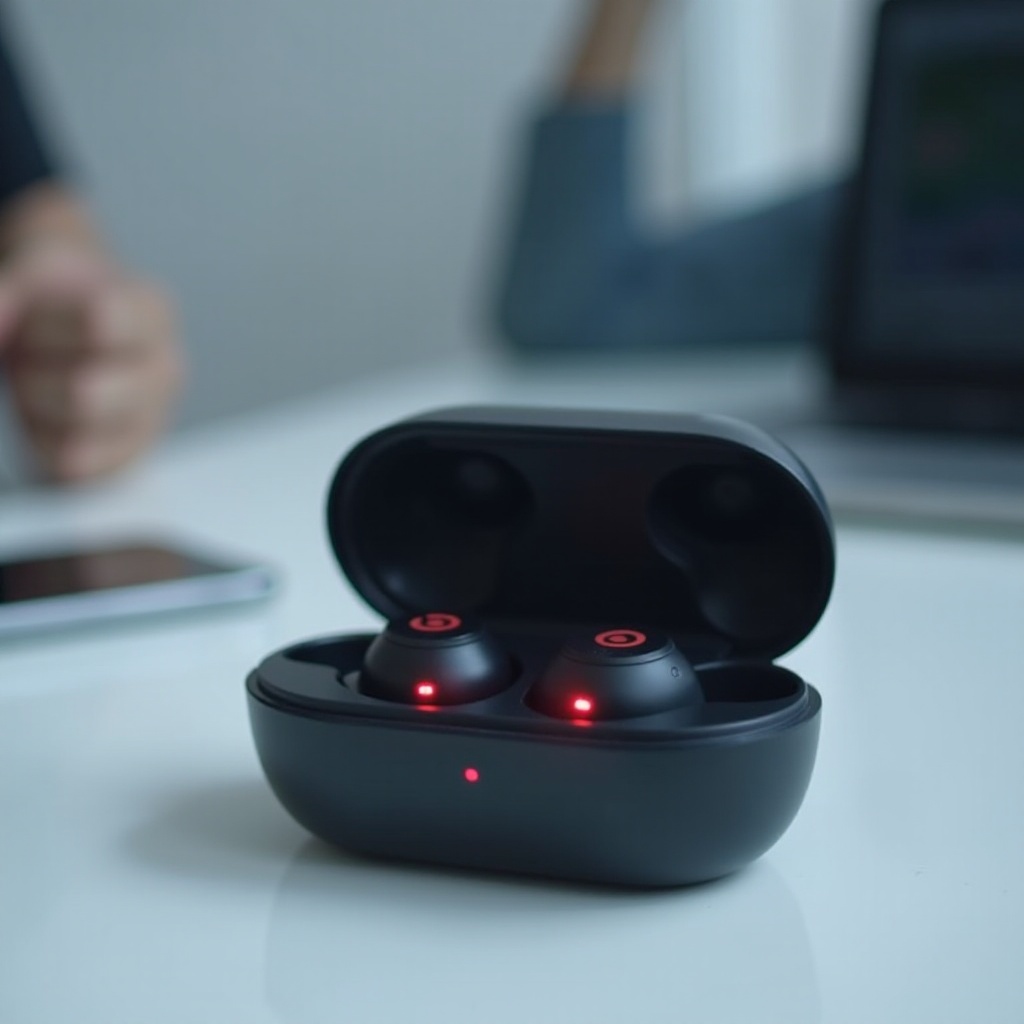 beats fit pro clignote en rouge