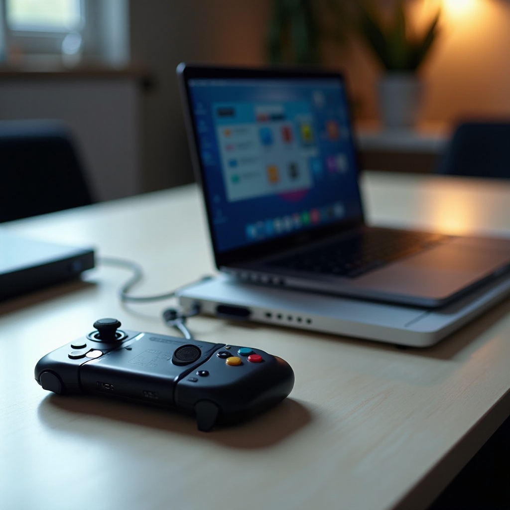 jak připojit ovladač Nintendo Switch k notebooku